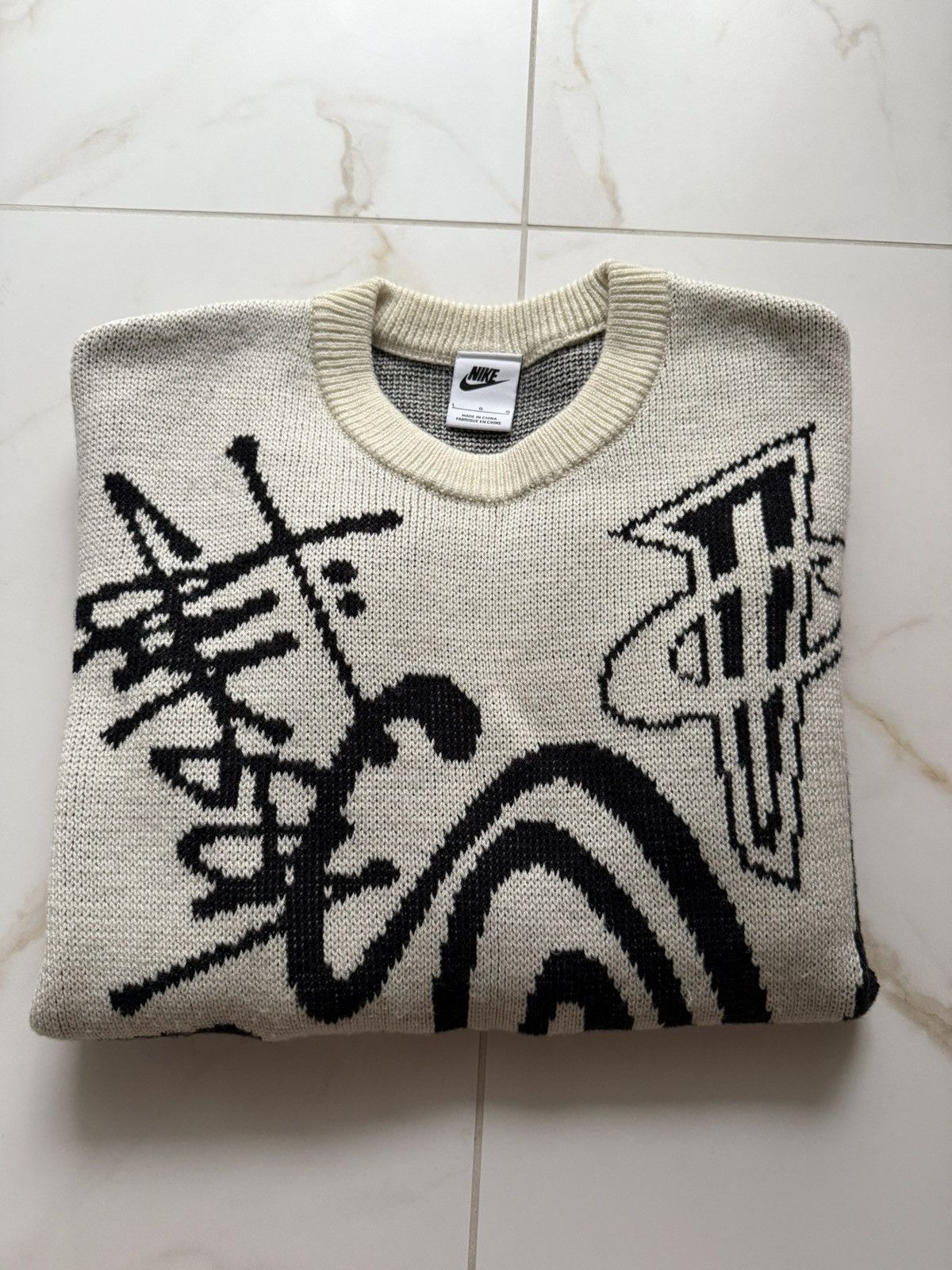 Nike × Stussy Sweater Nike x Stüssy Size US L / EU 52-54 / 3 - 3 Thumbnail