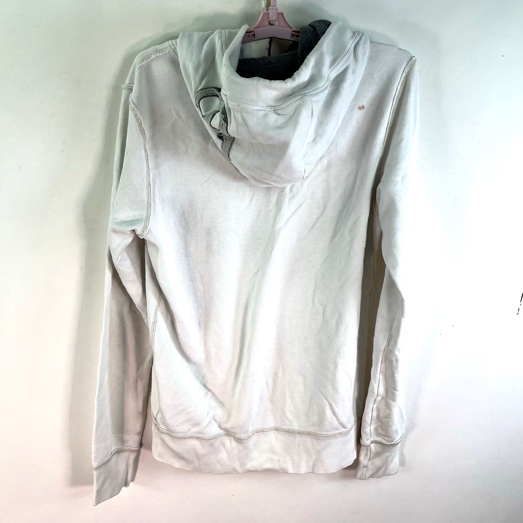 Vintage Aéropostale ATH DEPT of NTC 87 Hooded Sweatshirt Adult Size M White Embroidered Size US M / EU 48-50 / 2 - 7 Thumbnail
