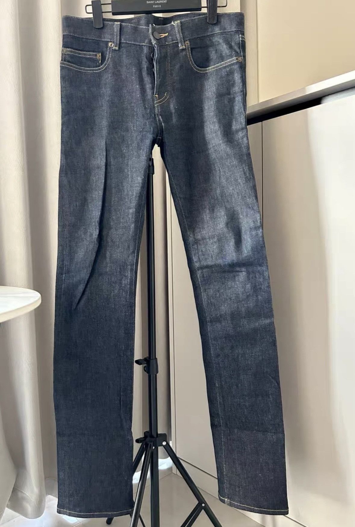 Saint Laurent Paris Saint Laurent SLP ss13 First-Gen D03 Deep Blue Denim Size US 30 / EU 46 - 1 Thumbnail
