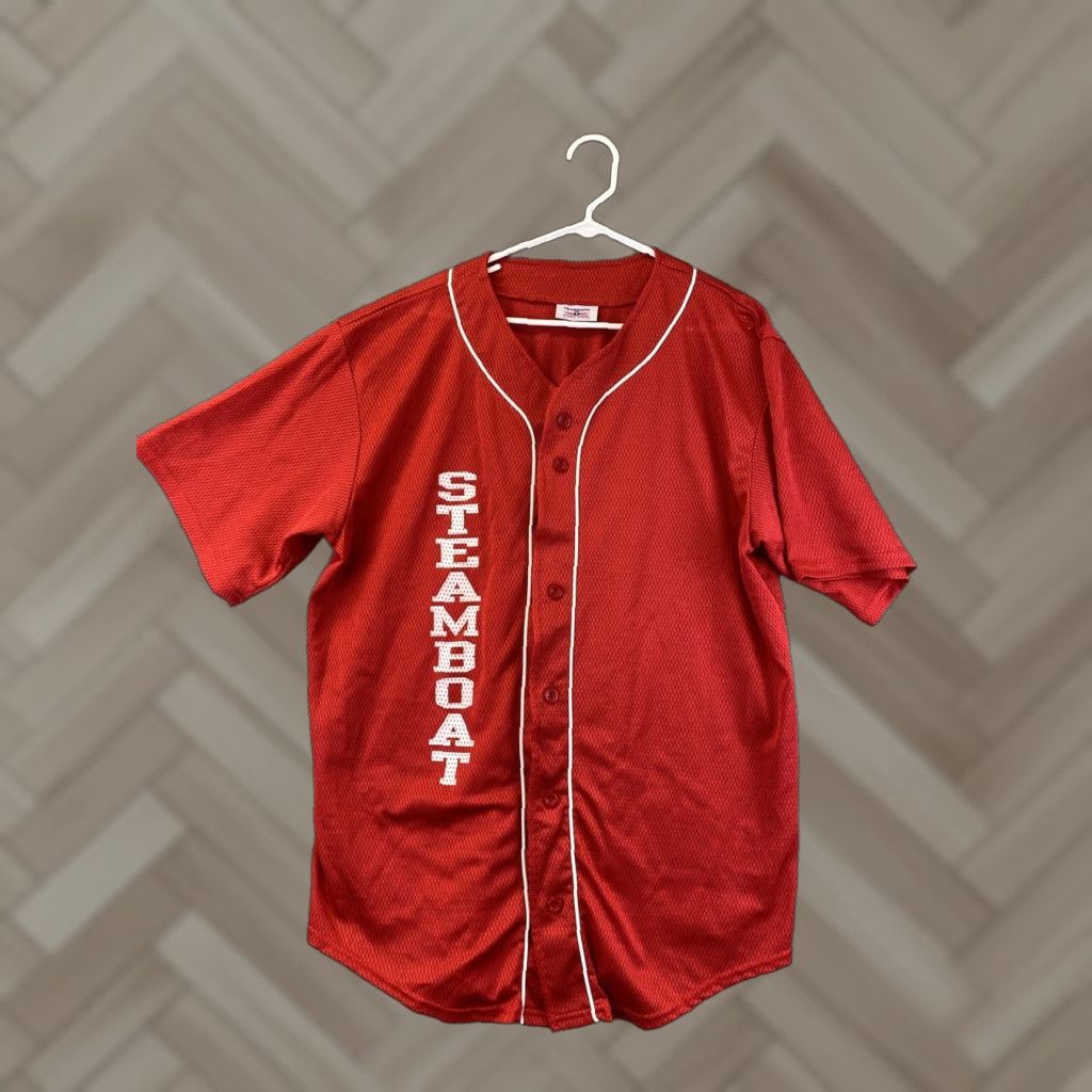Vintage VTG Steamboat Baseball Jersey Men's SIZE XL Red 62-15 Size US XL / EU 56 / 4 - 1 Thumbnail