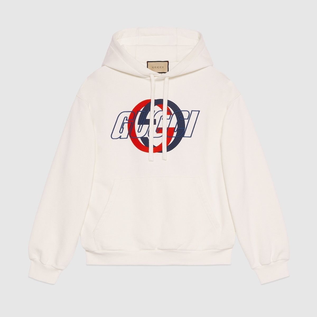 Gucci o1s1wg111025 Cotton Jersey Hooded Sweatshirt in Off White Size US XS / EU 42 / 0 - 1 Thumbnail