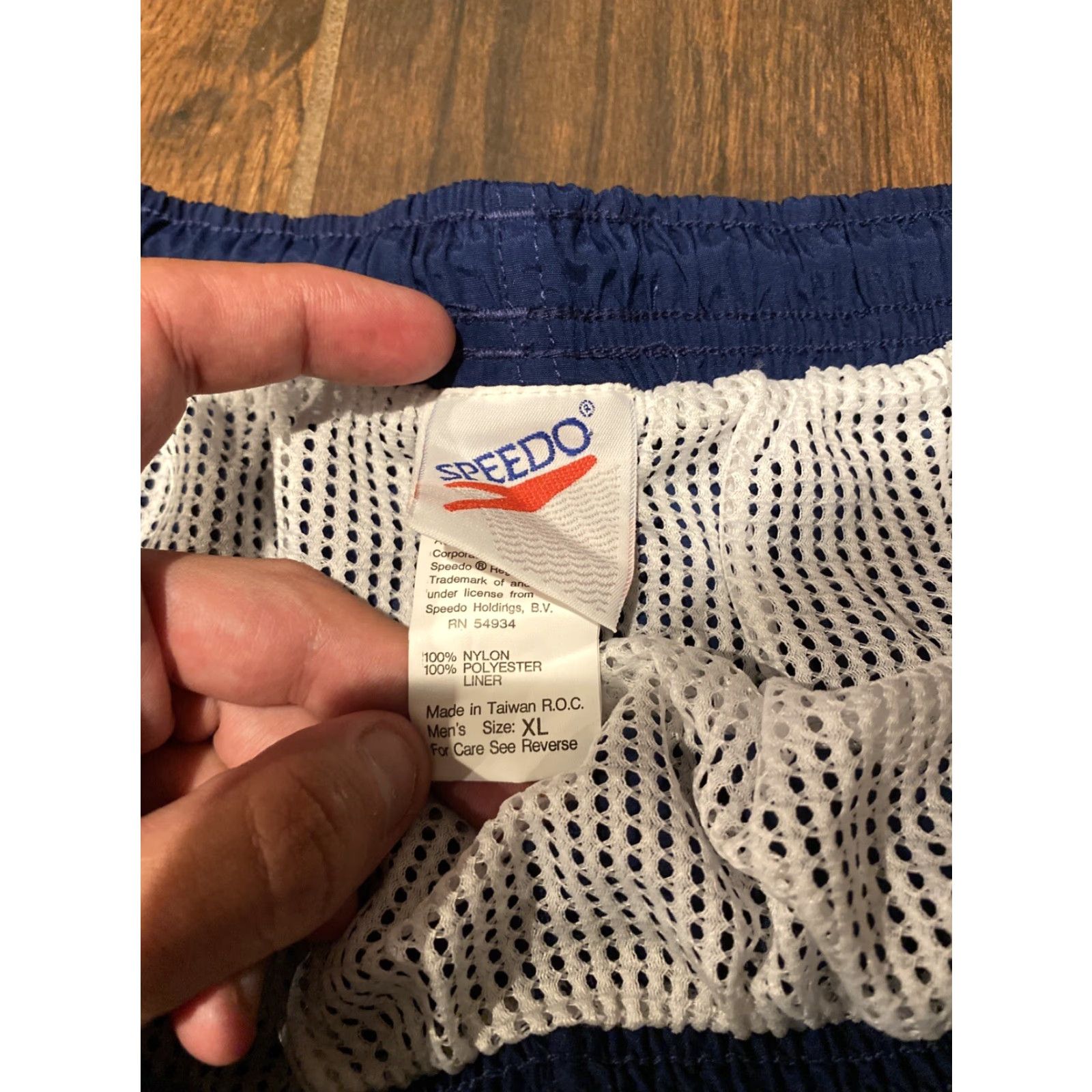 Speedo VINTAGE Speedo Mens XL Blue Swim Trunks Lifeguard Surf Nylon Trunks NWT Size US 36 / EU 52 - 5 Thumbnail
