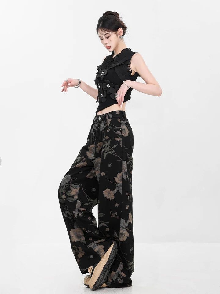 Japanese Brand × Vintage Y2K Camouflage Straight Pants Size 30" / US 8 / IT 44 - 4 Thumbnail