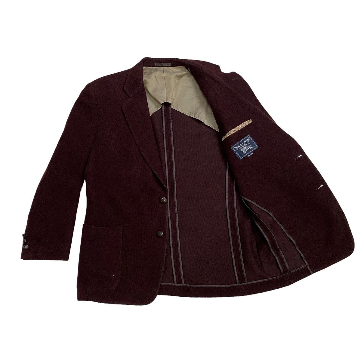 Burberry Burberry's Tailored Jacket Wool Walnut Button Embroiderylogo Size US M / EU 48-50 / 2 - 6 Thumbnail