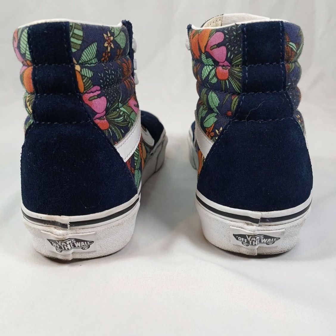 Vans VANS Sk8-Hi High Top Shoes Women’s 5.5 Navy Suede Floral Print Skate Sneakers Size M / US 6-8 / IT 42-44 - 3 Thumbnail