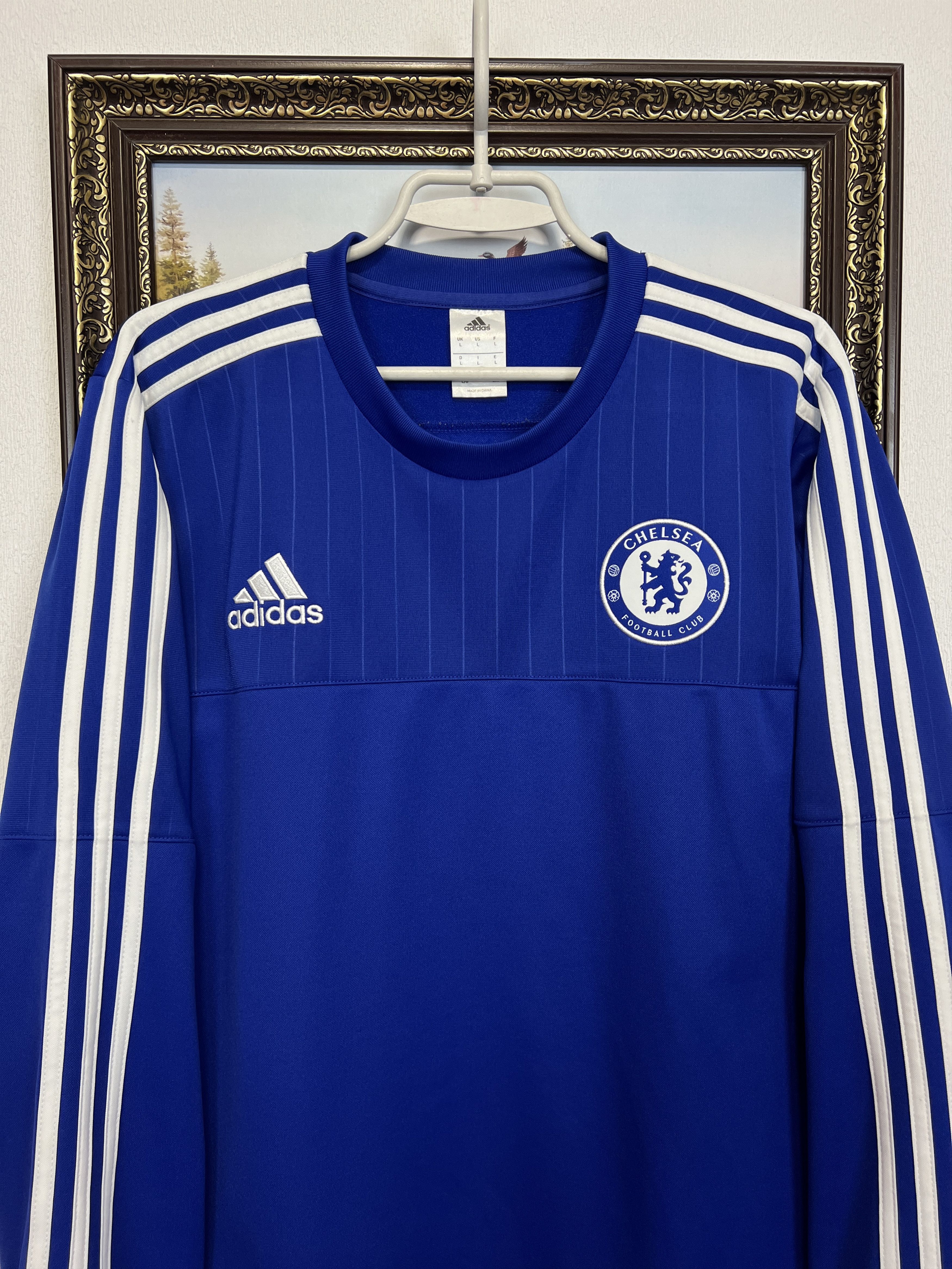 Adidas Vintage Chelsea Football Train Sweatshirt Track Top Crewneck Size US L / EU 52-54 / 3 - 2 Thumbnail