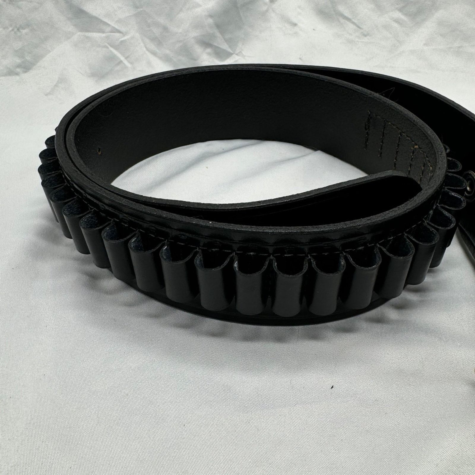 NBDN Nobrandedon NWOT! Thick leather bullet holder belt Size 44 - 4 Thumbnail