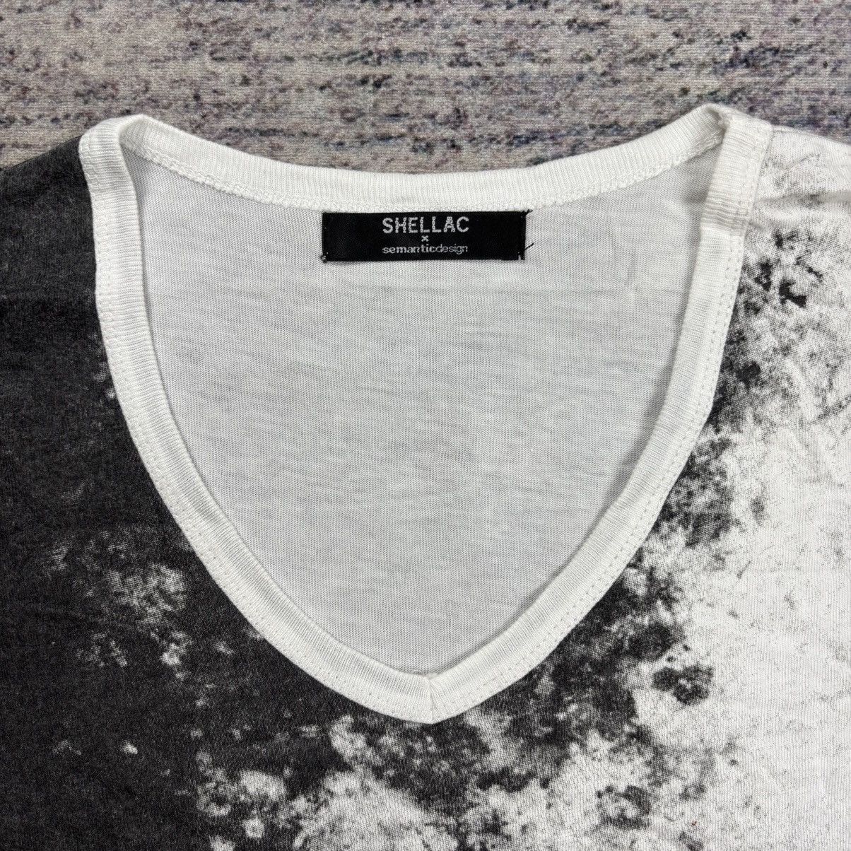 Shellac 2000s Shellac x Semantic - V-Neck Vkei Style Tee Size US M / EU 48-50 / 2 - 5 Thumbnail