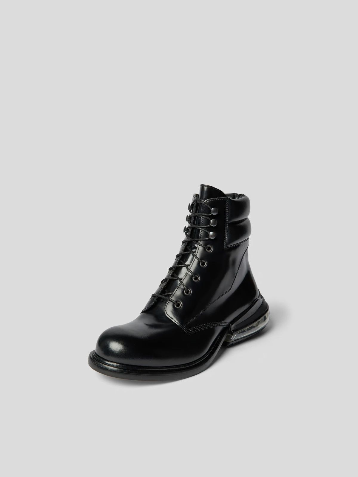 Maison Margiela o1y1124 Lace-Up Boots With Label Details In Black Size US 12 / EU 45 - 4 Thumbnail