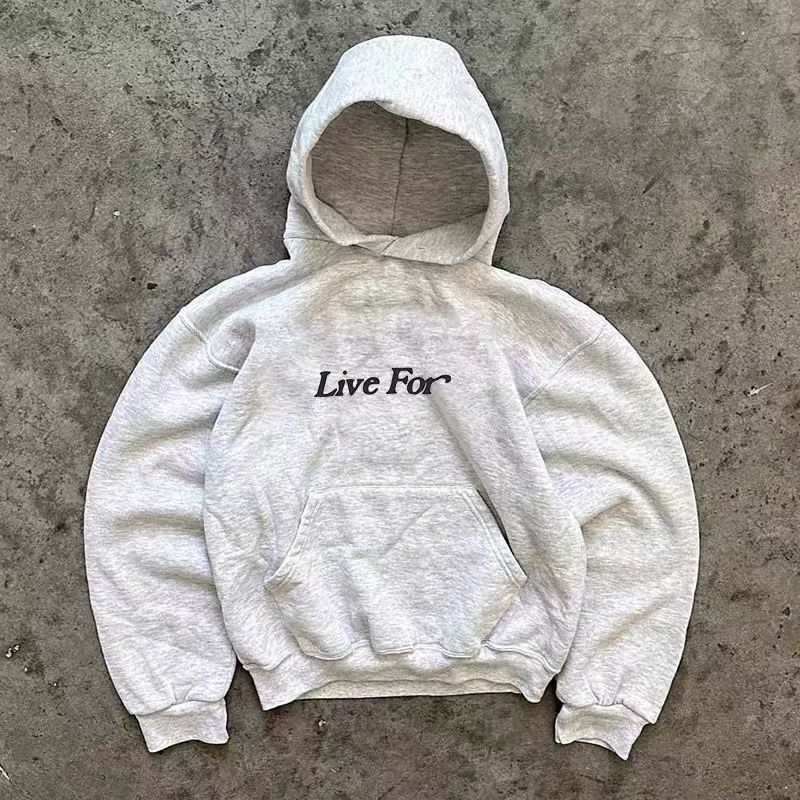 Japanese Brand × Vintage Distressed grey washed letter print hoodie Size US L / EU 52-54 / 3 - 2 Thumbnail