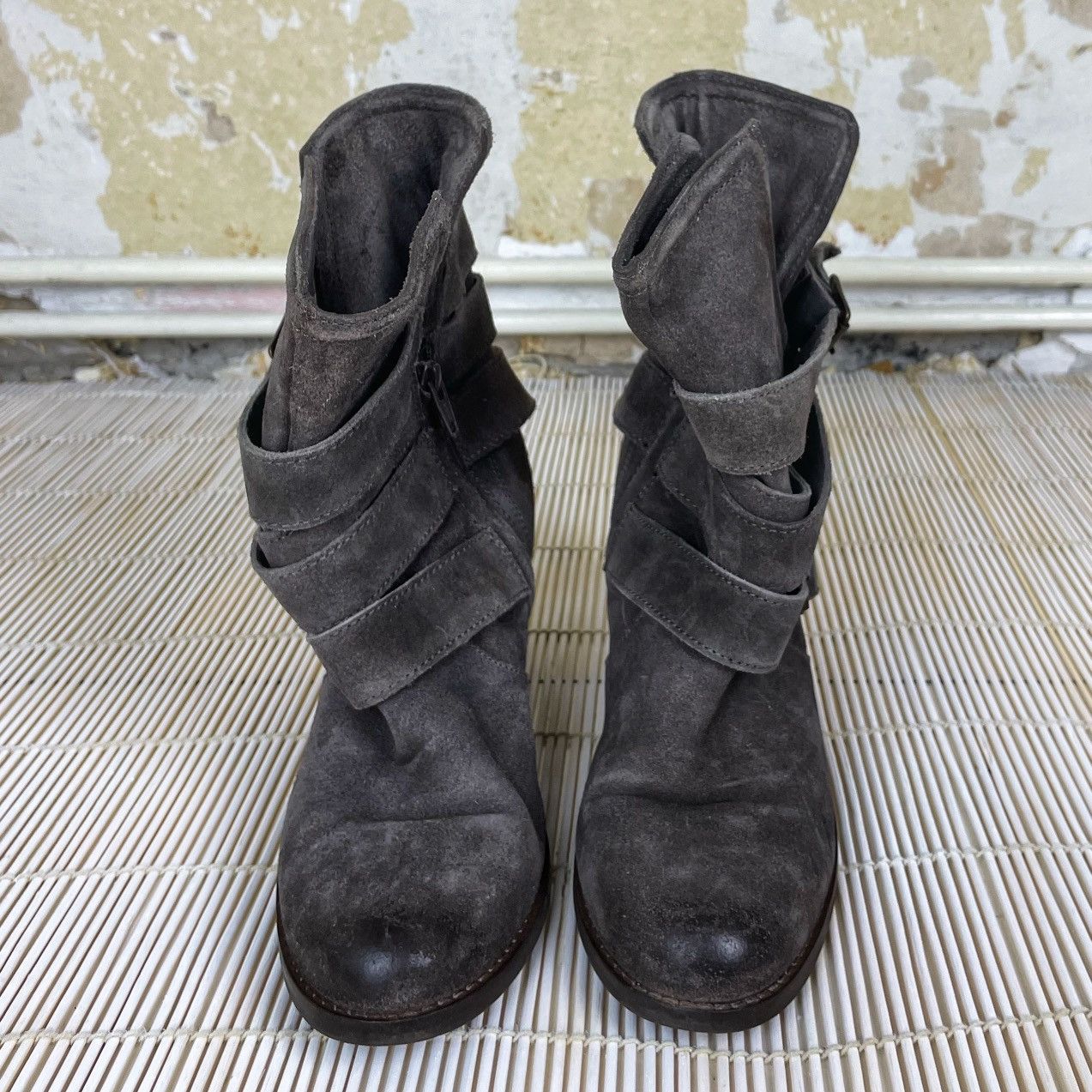 Other Grey Real Leather Boots Size US 6 / IT 36 - 2 Thumbnail