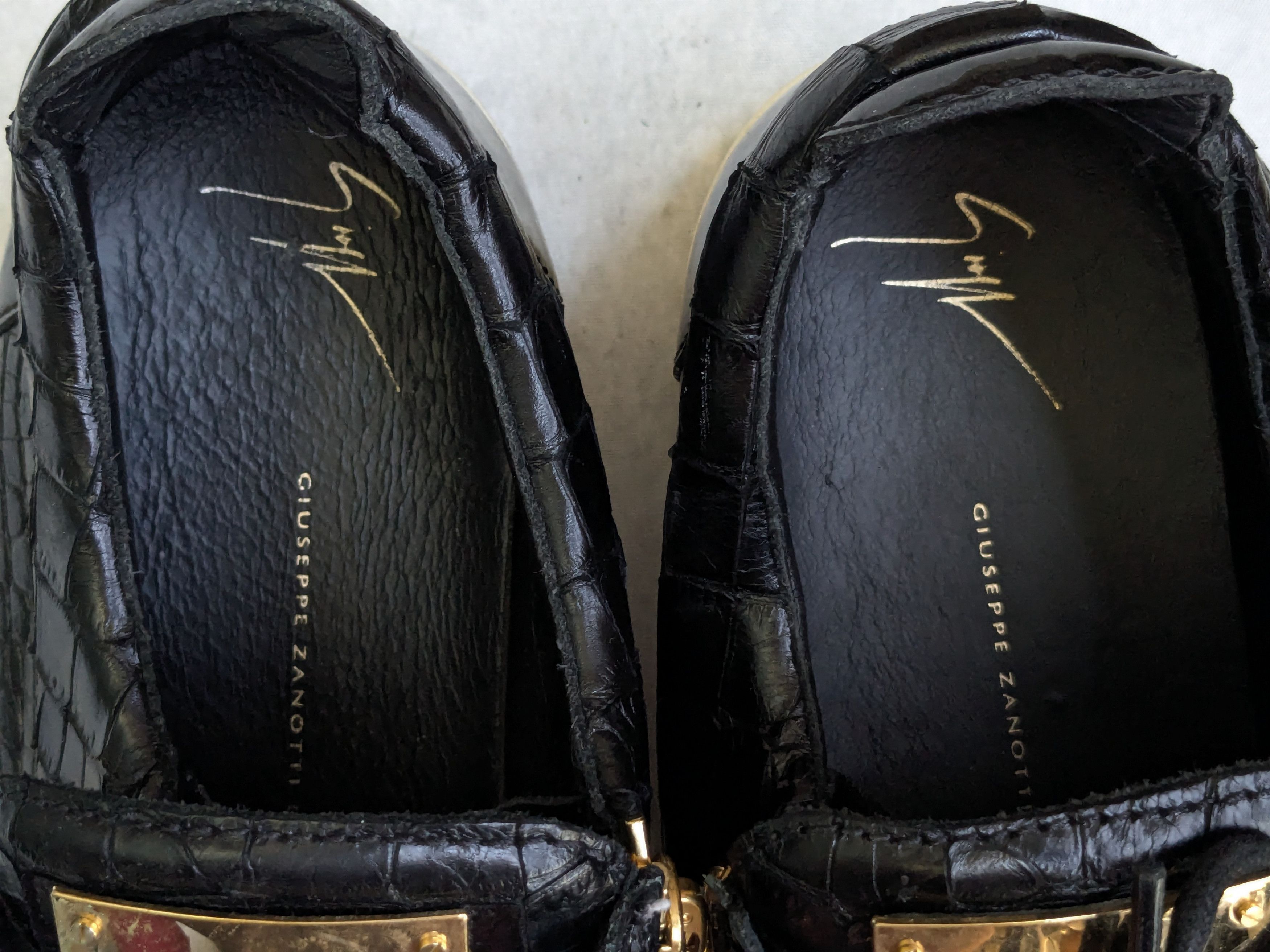 Giuseppe Zanotti Giuseppe Zanotti Sneakers Black Gold 13 46 Low Tops Leather Size US 13 / EU 46 - 6 Thumbnail