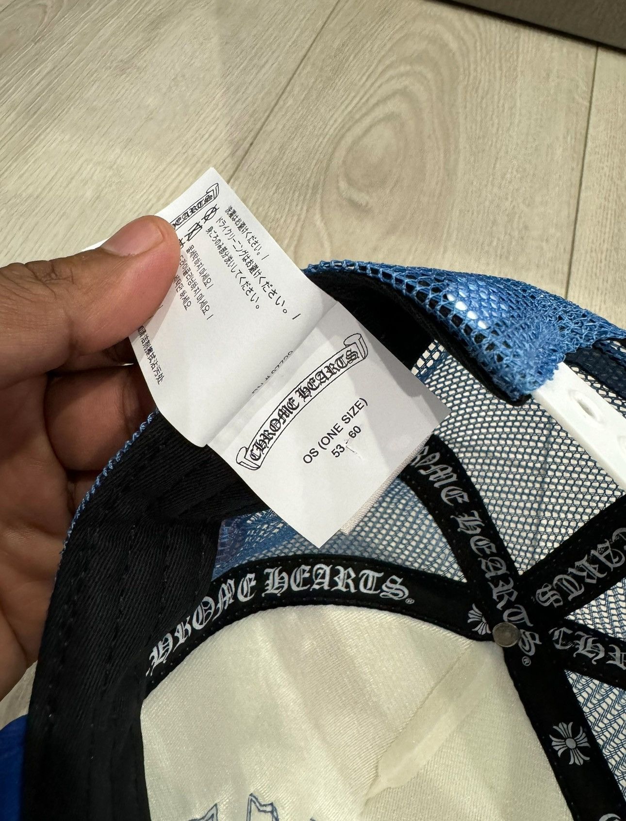 Chrome Hearts CHROME HEARTS CROSS PATCH KING TACO TRUCKER CAP BLUE Size ONE SIZE - 4 Thumbnail