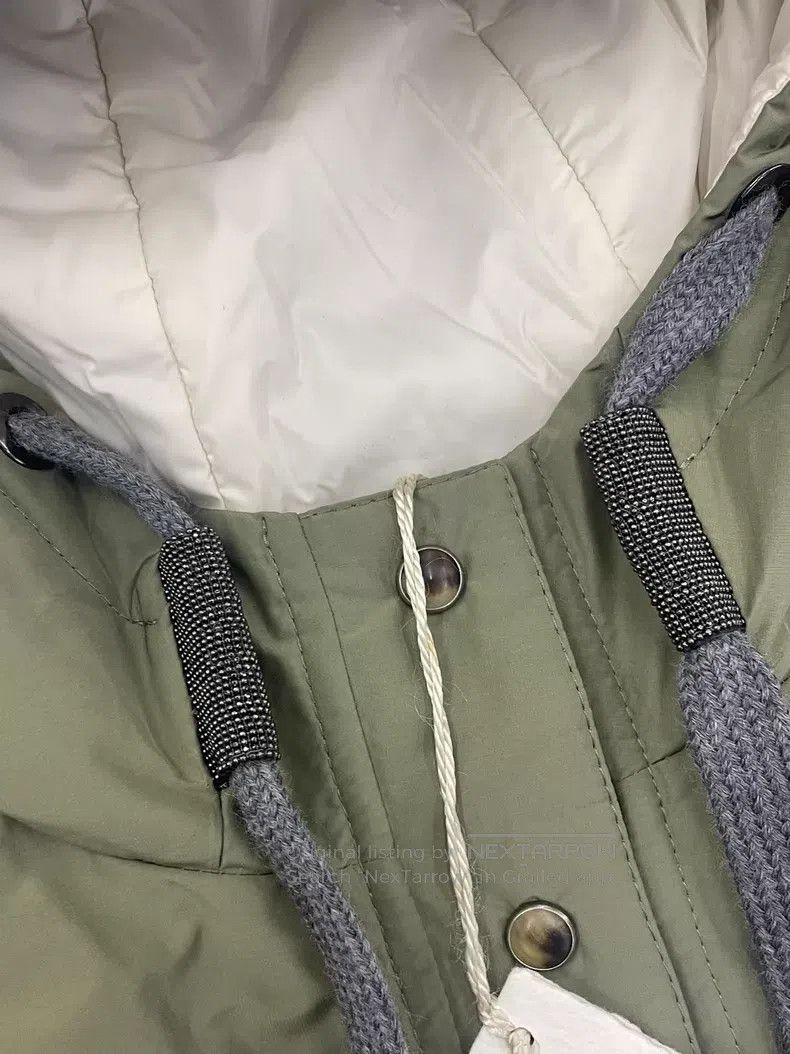 Brunello Cucinelli Brunello Cucinelli Military Green Cotton Jacket Size XS / US 0-2 / IT 36-38 - 2 Thumbnail