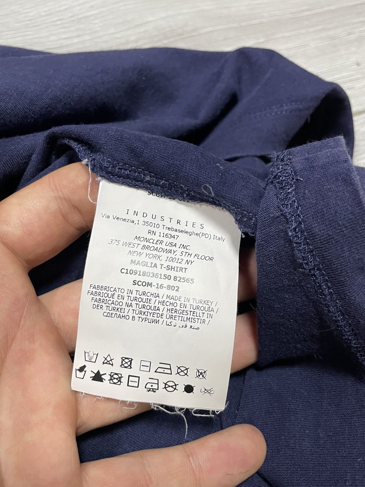 Moncler Moncler Jean Philippe garment washed tee t-shrit embroidered Size US XL / EU 56 / 4 - 4 Thumbnail