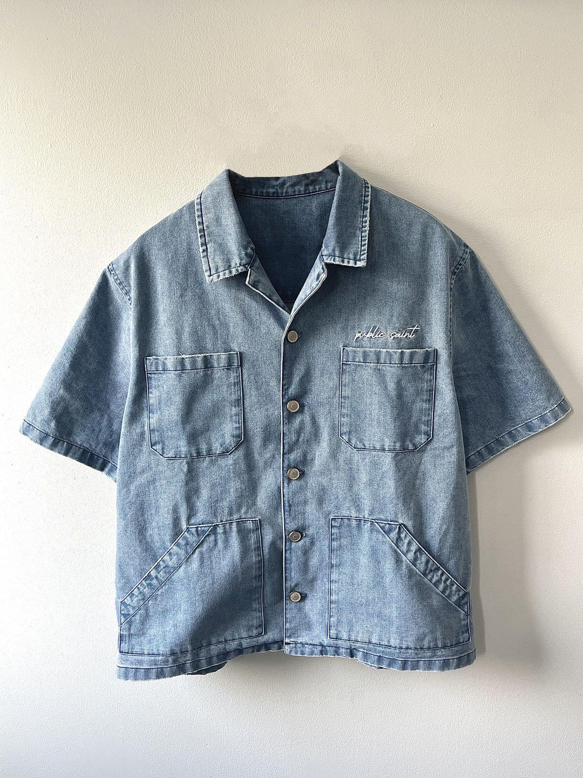 Other Public Saint Denim Collar Jacket Medium Size US M / EU 48-50 / 2 - 1 Thumbnail