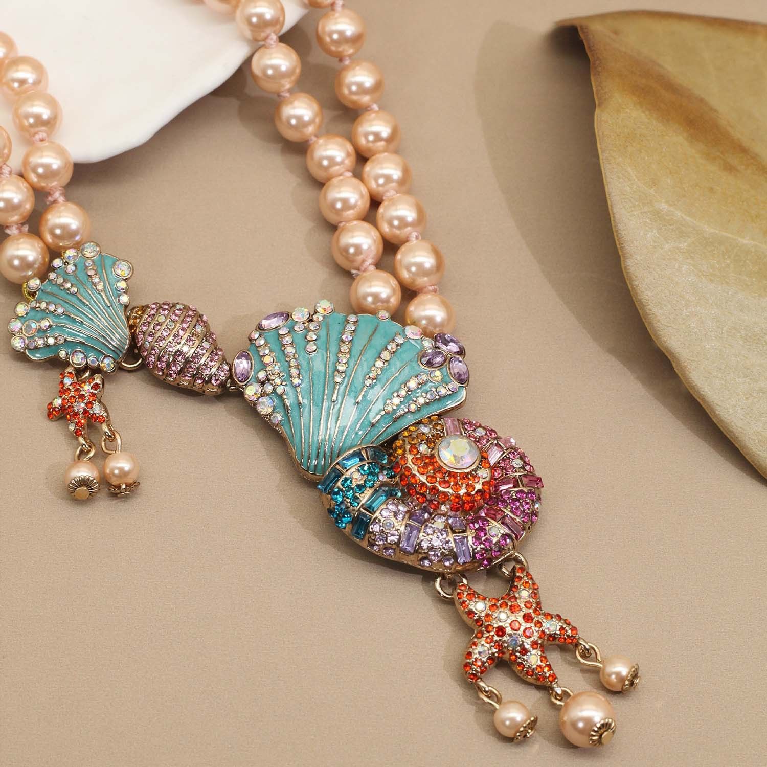 Other vintage shell conch pearl seaside vacation necklace Size ONE SIZE - 2 Thumbnail