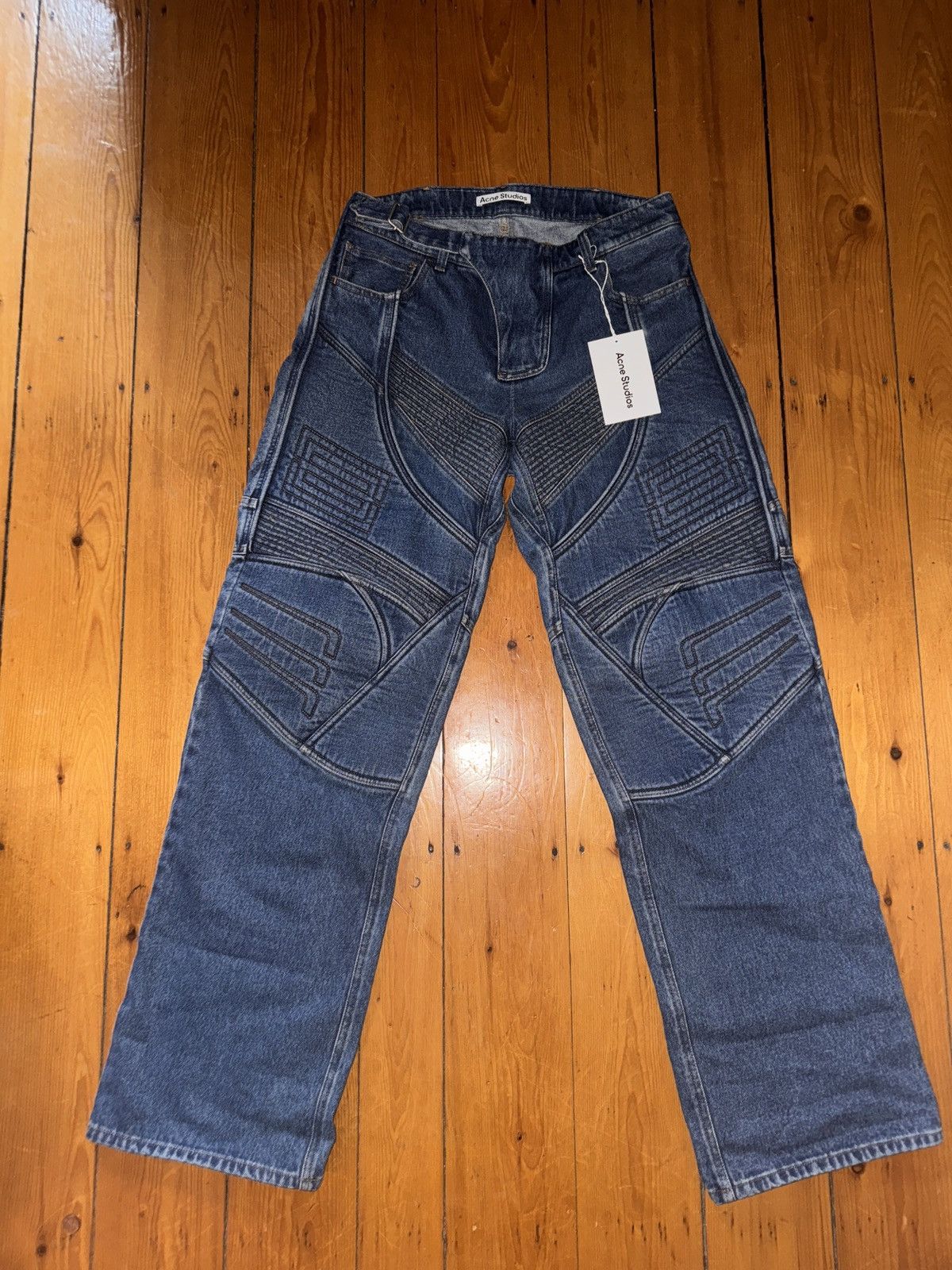 Acne Studios Acne Studios Moto Rider Jeans Size US 30 / EU 46 - 1 Thumbnail