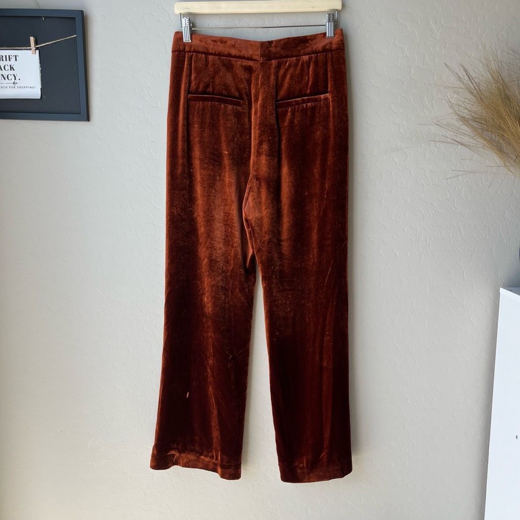 Brunello Cucinelli Brunello Cucinelli Pants Velvet Straight Leg Trousers Pants Size 26" / US 2 / IT 38 - 8 Thumbnail