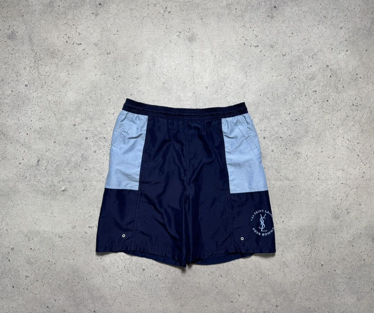 Yves Saint Laurent Yves Saint Laurent YSL Vintage Nylon Luxury Shorts Size US 30 / EU 46 - 1 Thumbnail
