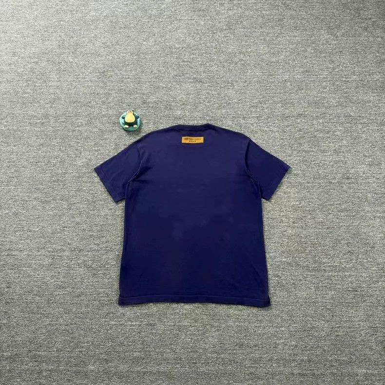 Louis Vuitton Louis Vuitton Blue Short Sleeve T -2505 Size US M / EU 48-50 / 2 - 2 Thumbnail