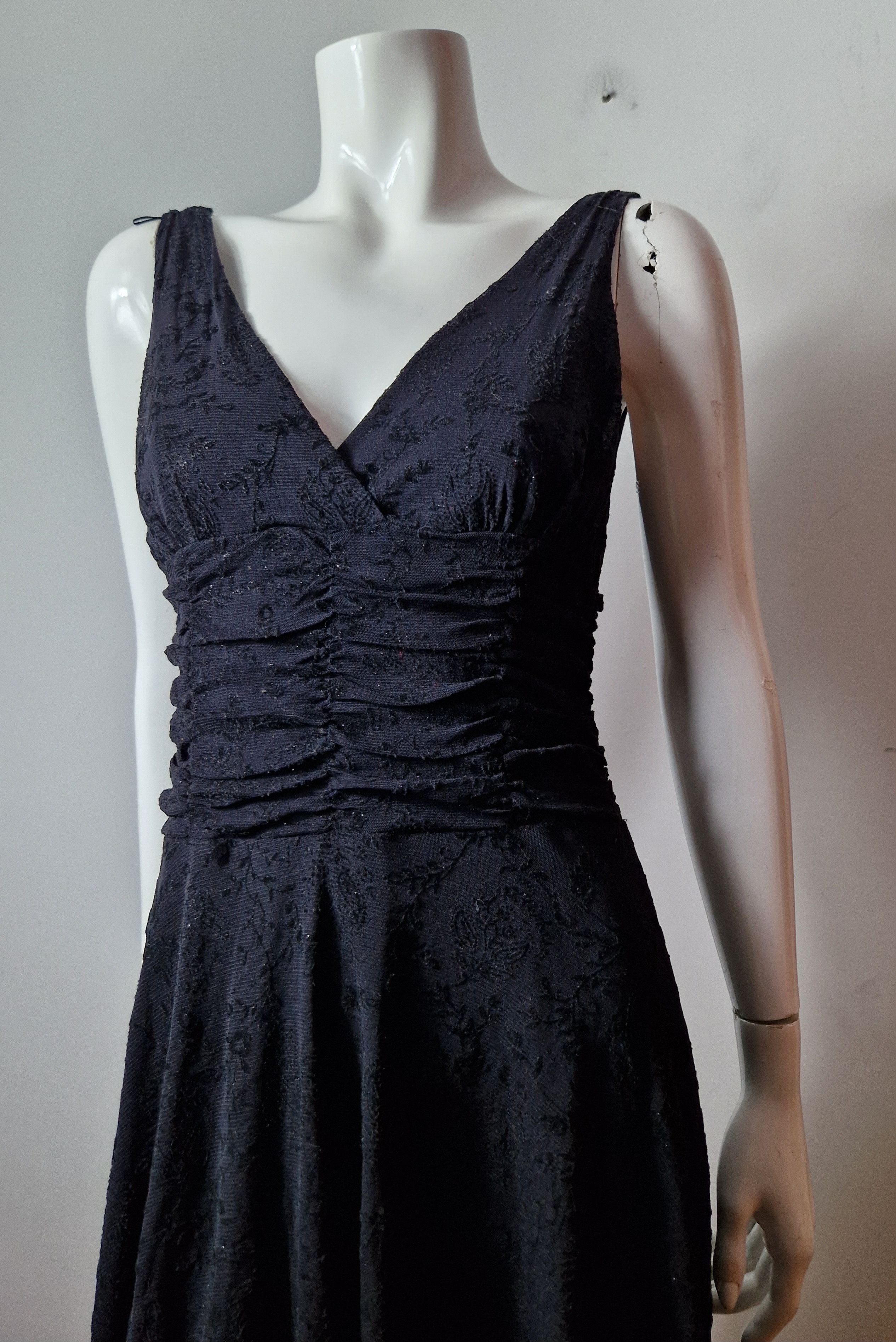 If Six Was Nine × Vintage vintage black lace floral dress Size M / US 6-8 / IT 42-44 - 4 Thumbnail