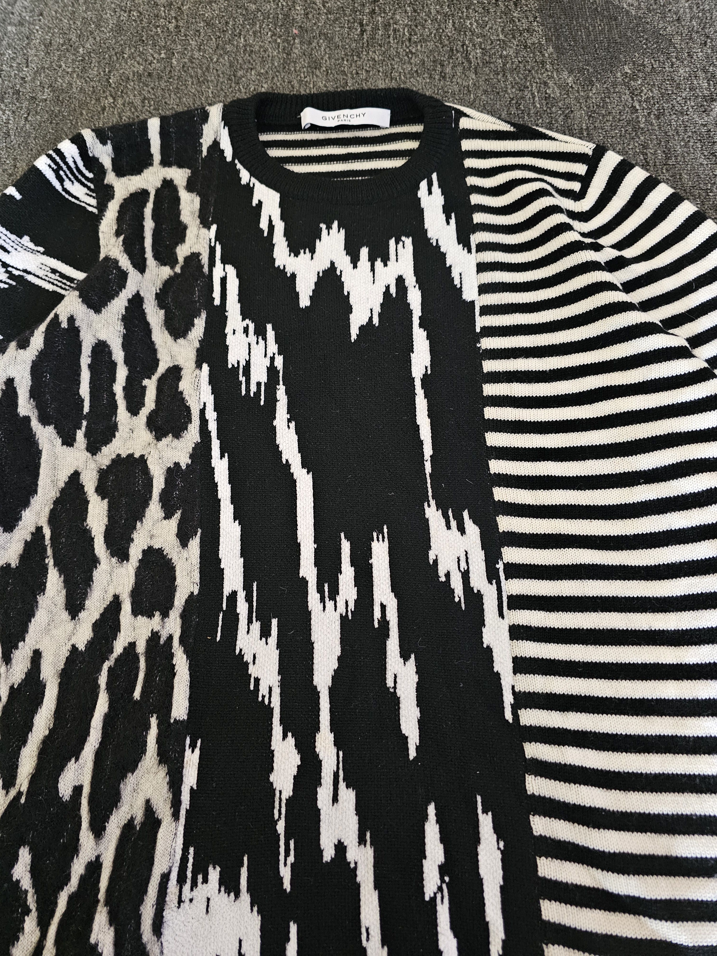 Givenchy Givenchy Unisex Striped Patchwork Wool Sweater Size XS Size US XS / EU 42 / 0 - 2 Thumbnail