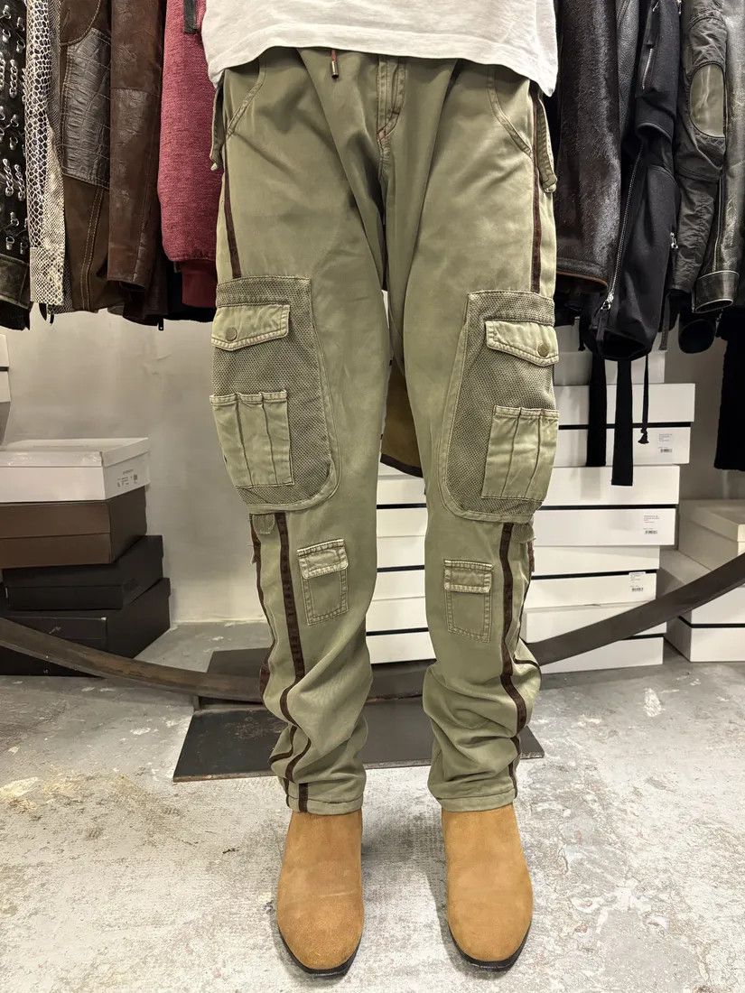 Designer × Dolce & Gabbana × Vintage SS2003 Dolce & Gabbana Green Cargo Utiliy Joggers Pants Size US 33 - 1 Thumbnail