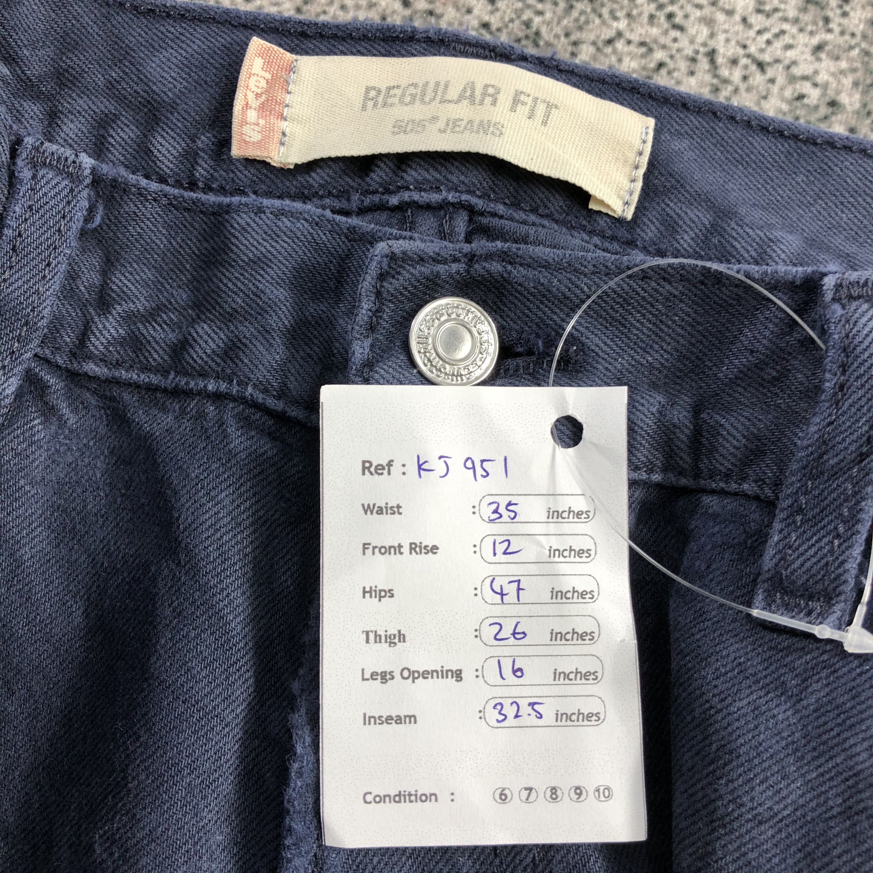 Levi's Vintage Levi's 505 Jeans Faded Blue Denim KJ951 Size US 35 - 19 Thumbnail