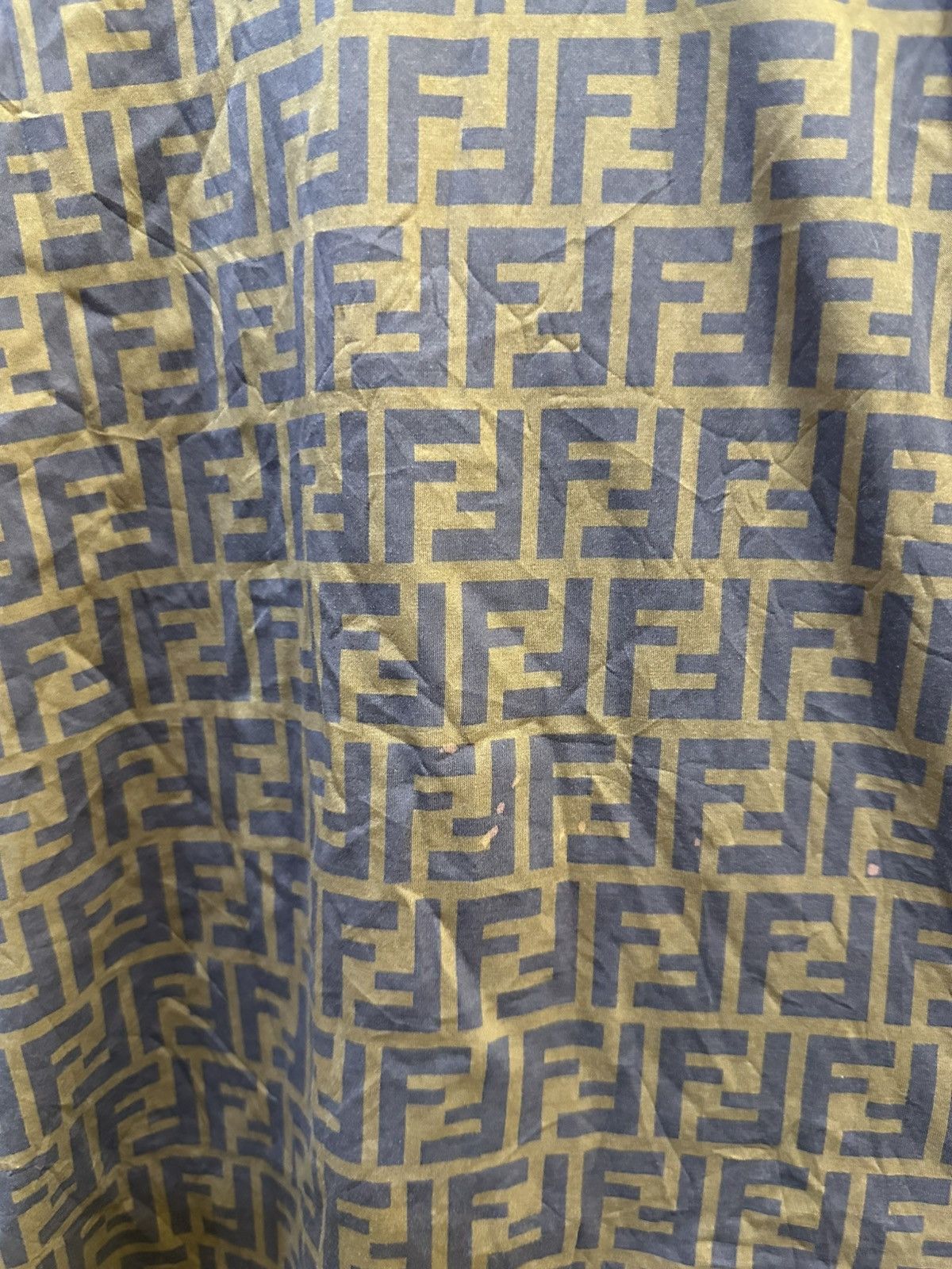 Fendi Fendi Roma Made in Italy Brown/Yellow Monogram T-Shirt Size US M / EU 48-50 / 2 - 17 Thumbnail