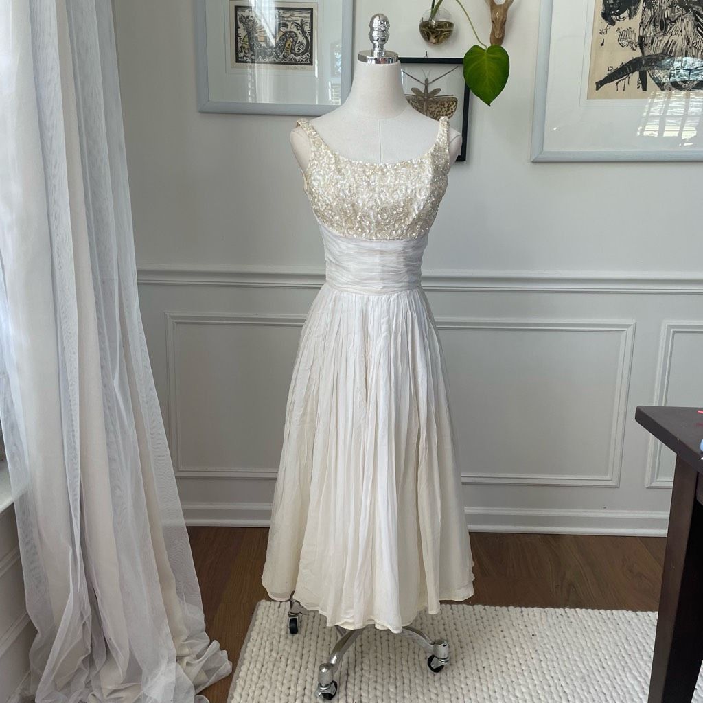 Vintage Vintage 50s Emma Domb San Francisco Midi Tea Length Formal D Size S / US 4 / IT 40 - 2 Thumbnail