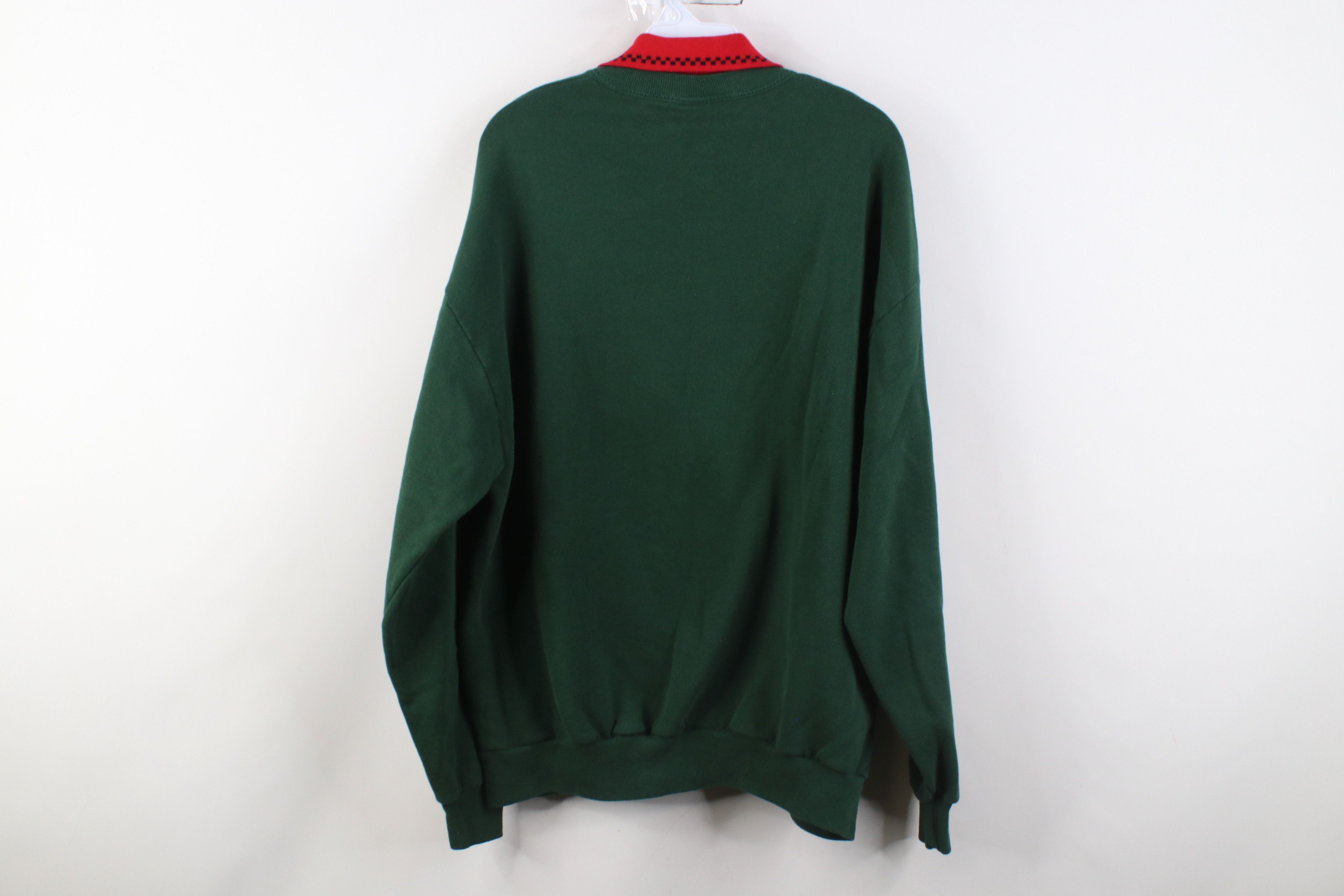 Vintage Vintage 90s Streetwear Cat Kitten Collared Sweatshirt USA Size XL / US 12-14 / IT 48-50 - 9 Thumbnail