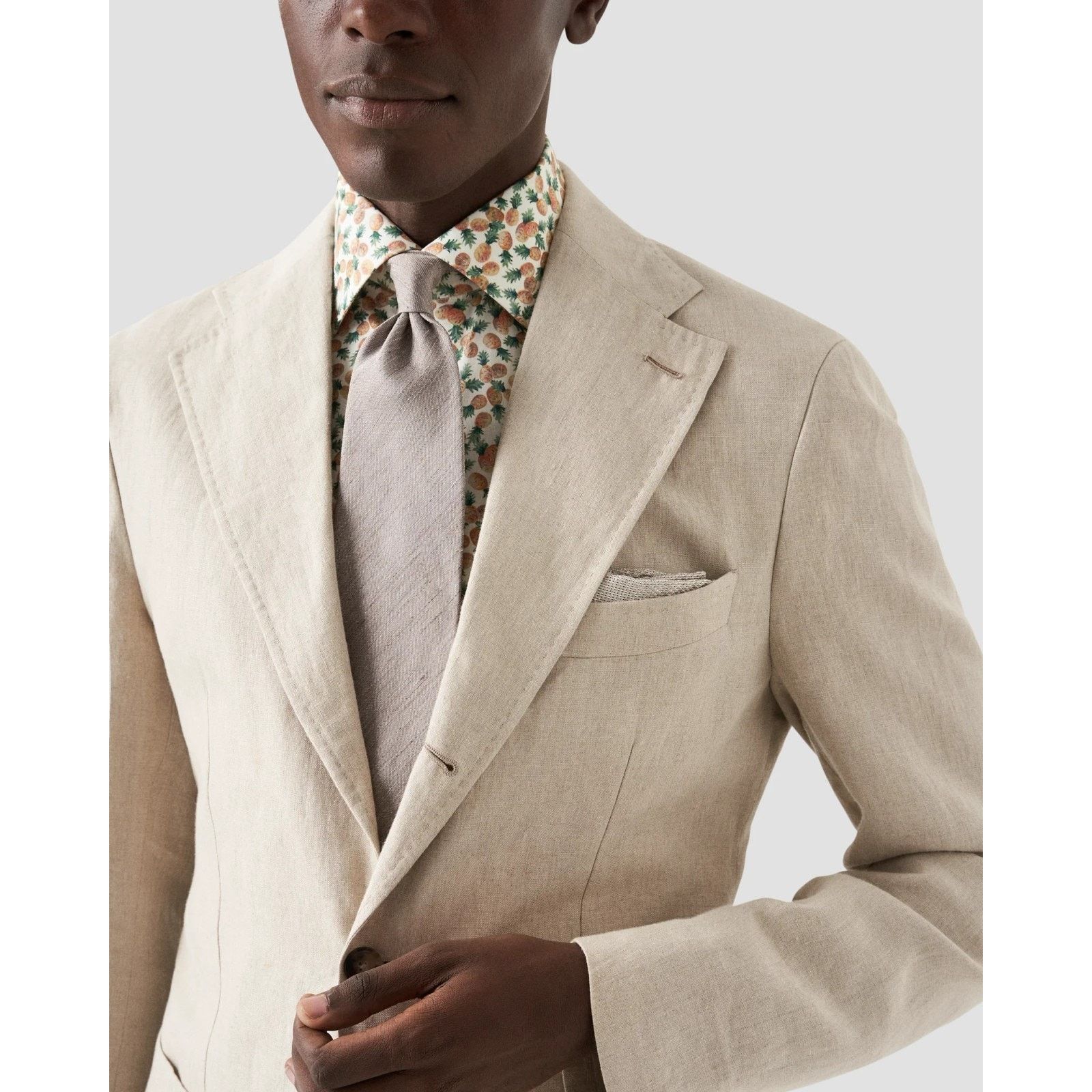 Eton Eton Dress Shirt Contemporary Fit Pineapple Print Size 44 Size US S / EU 44-46 / 1 - 4 Thumbnail