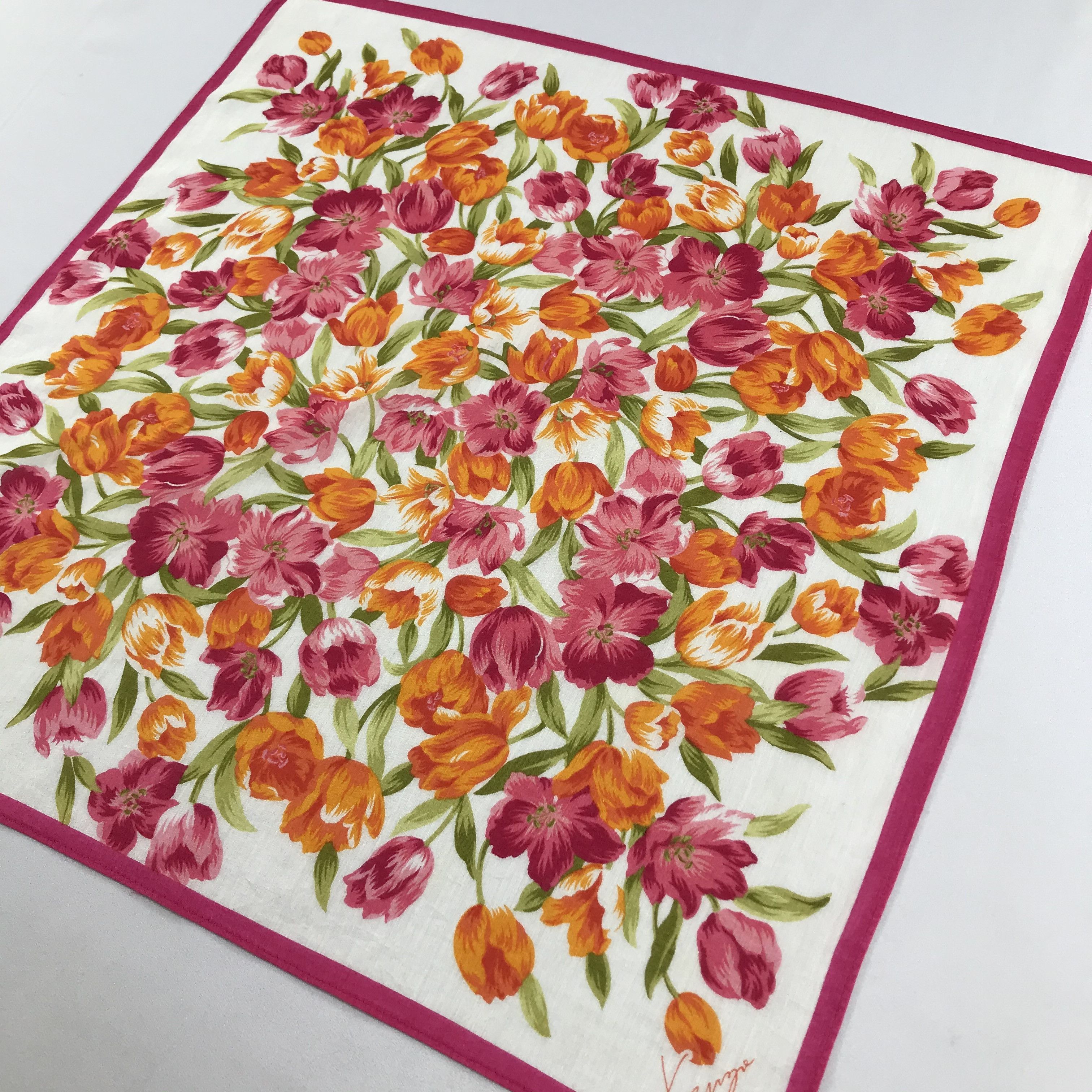 Kenzo Kenzo Floral Handkerchief Neckerchief Bandana H988 Size ONE SIZE - 4 Thumbnail