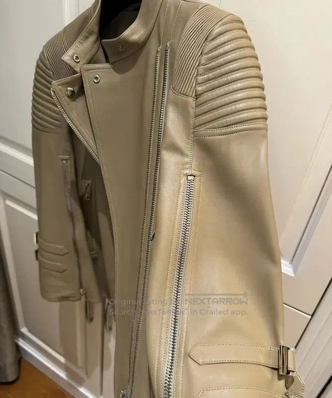 Givenchy Givenchy Women's Winter Khaki Leather Short Coat . Size M / US 6-8 / IT 42-44 - 5 Thumbnail