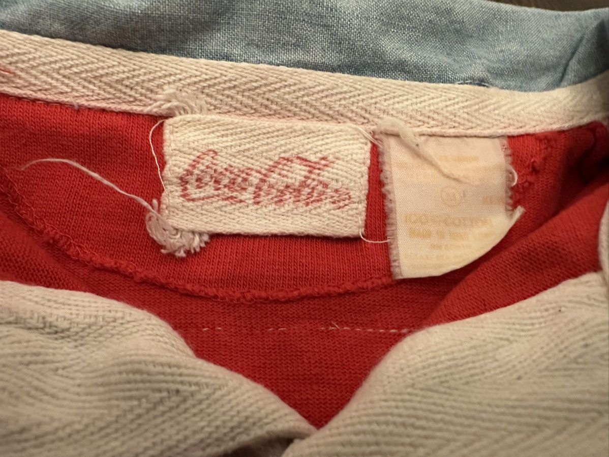 Coca Cola VTG 80’s Coca Cola Men’s Rugby Shirt Logo Pullover L/S-Med Size US M / EU 48-50 / 2 - 3 Thumbnail