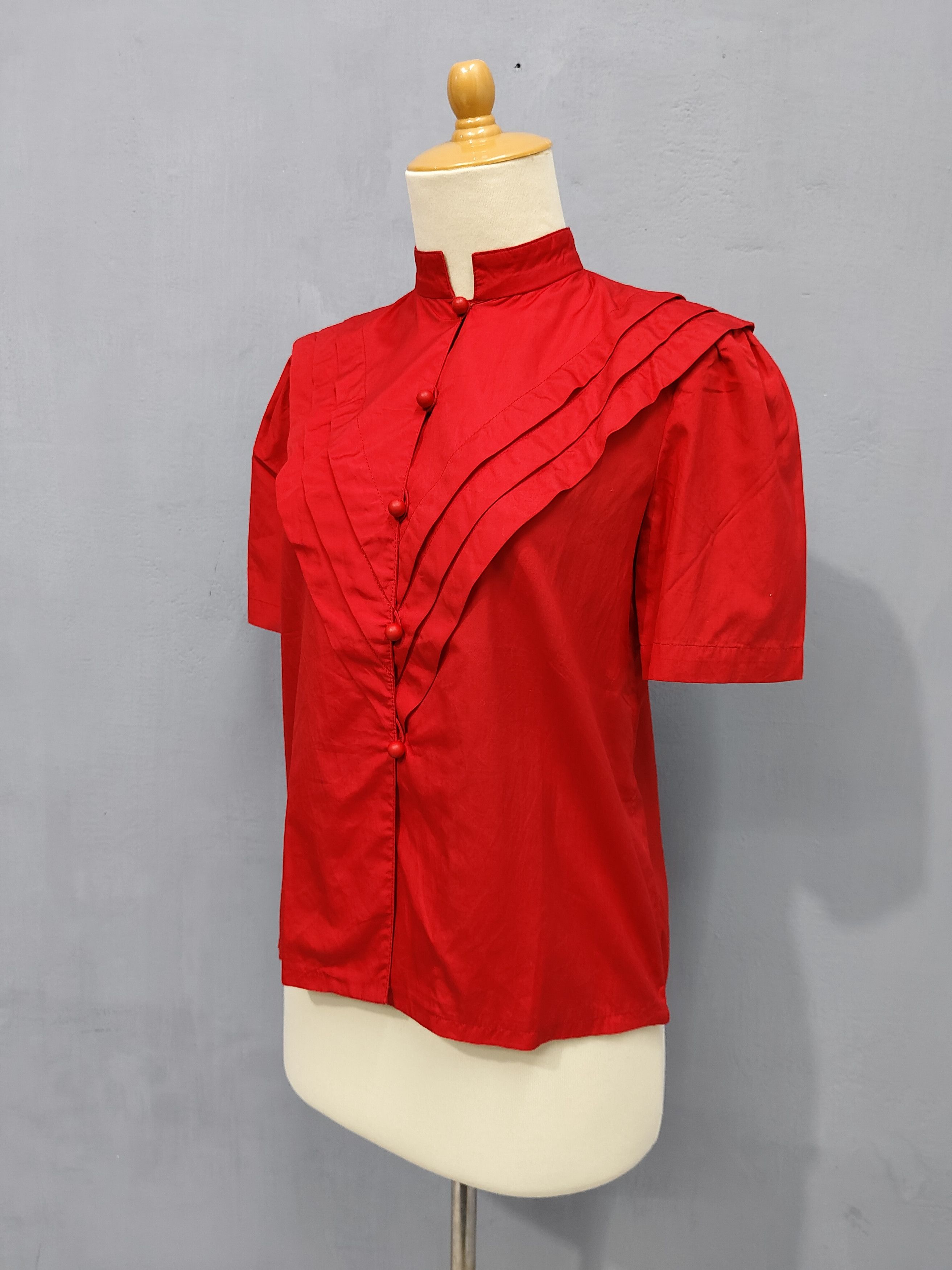 Christian Dior Monsieur 90s Christian Dior - Architectural V-Shaped Panel Blouse Size M / US 6-8 / IT 42-44 - 3 Thumbnail