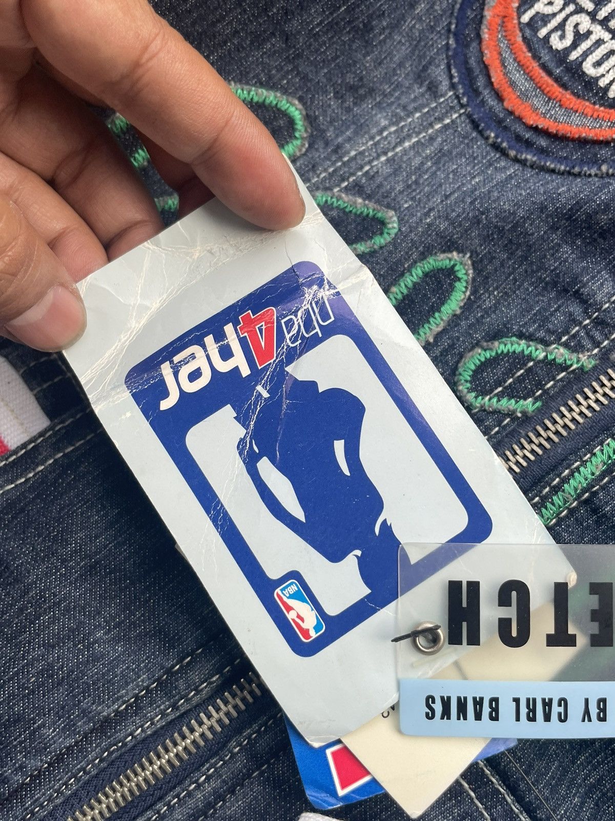 NBA Hardwood Classics NBA Denim Jacket Size S / US 4 / IT 40 - 14 Thumbnail