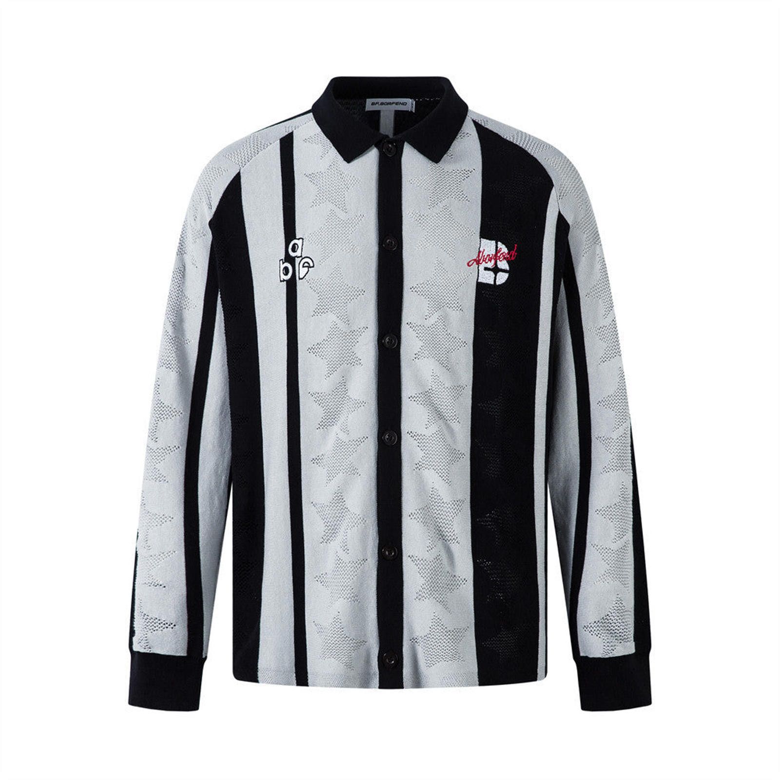 Vintage Athletic Striped Knit Polo Shirt, Long Sleeve Size US L / EU 52-54 / 3 - 5 Thumbnail
