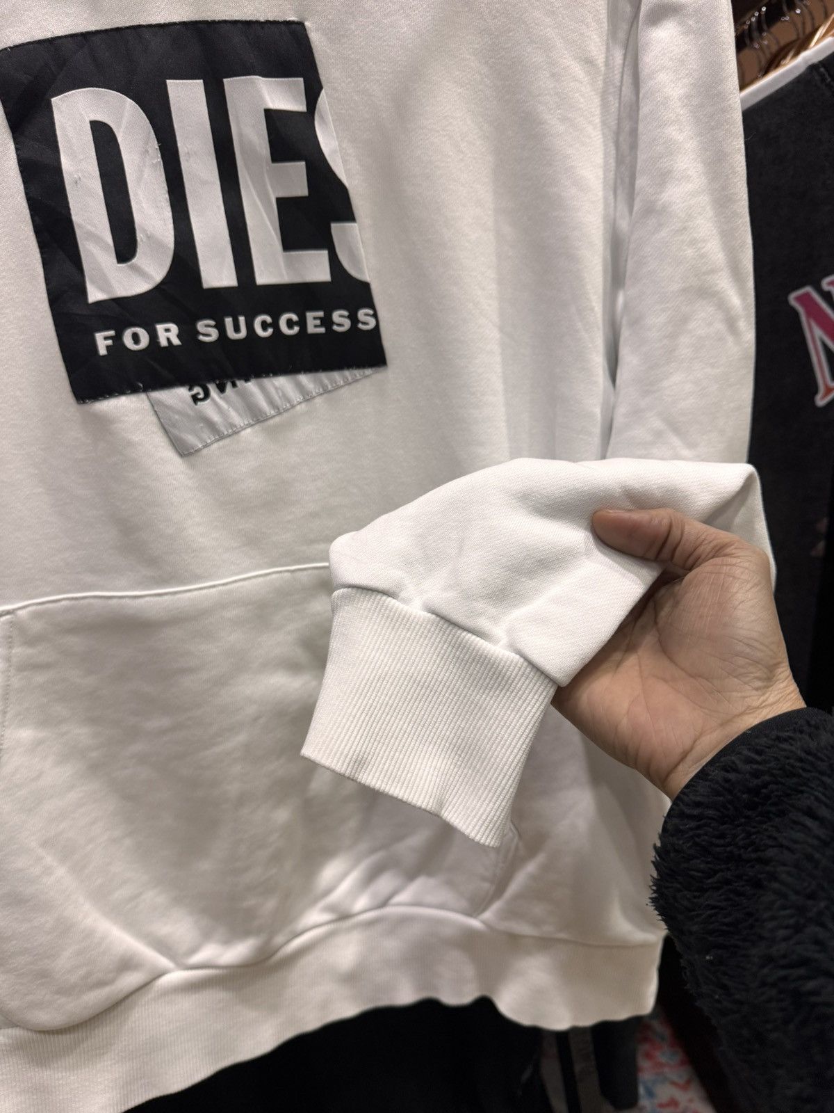 Diesel DIESEL PULLOVER HOODIE DIE S FOR SUCCSES PATCH DESIGN Size US L / EU 52-54 / 3 - 3 Thumbnail