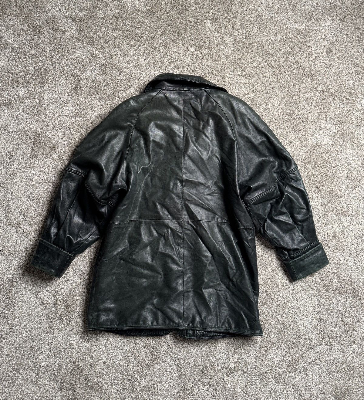 Other BOD & CHRISTENSEN “PINE GREEN” LEATHER OVERCOAT Size US M / EU 48-50 / 2 - 7 Thumbnail