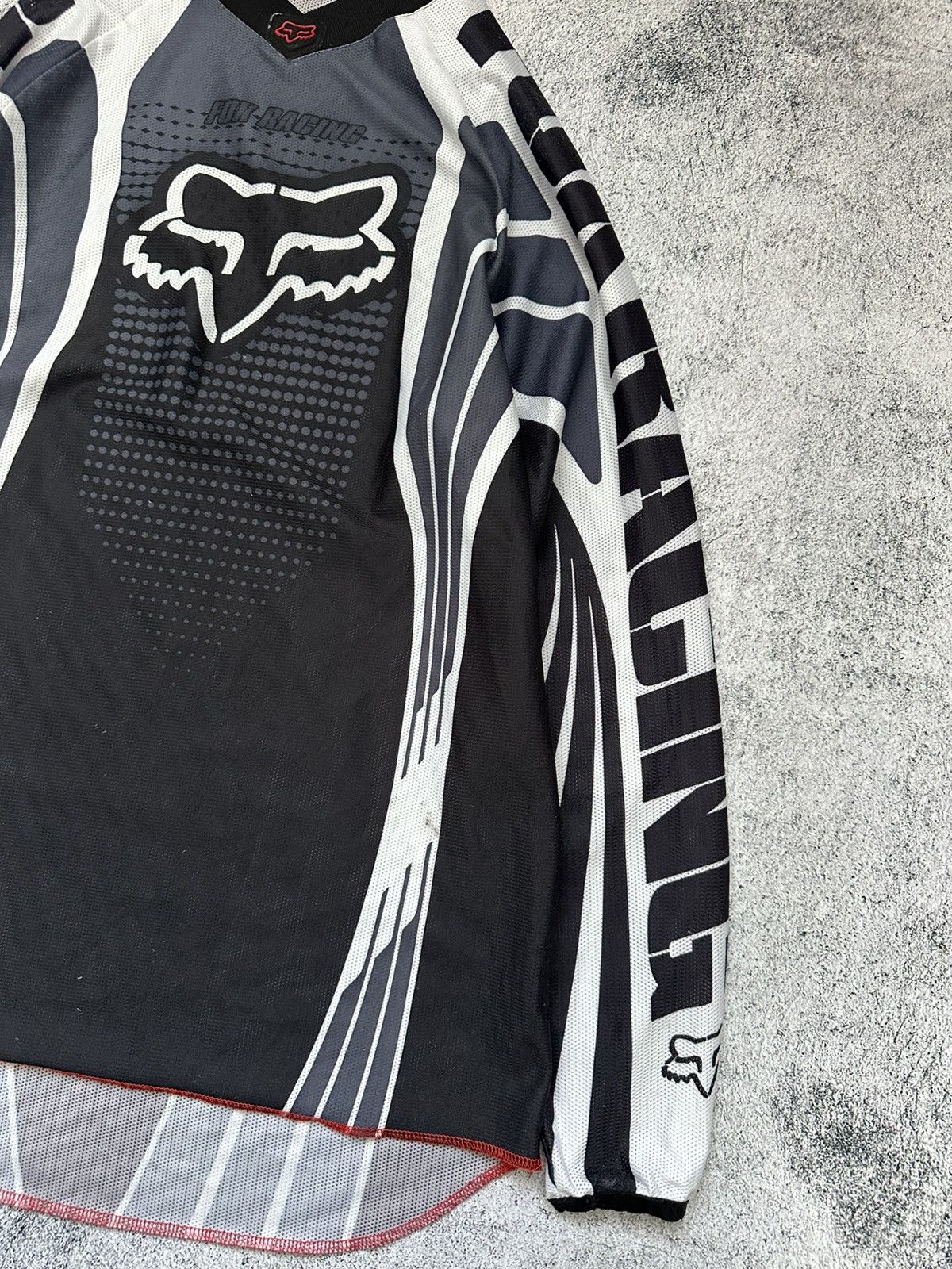 Fox Racing Vintage Fox Racing SFX Jersey Motocross Black White Fit Size US L / EU 52-54 / 3 - 6 Thumbnail