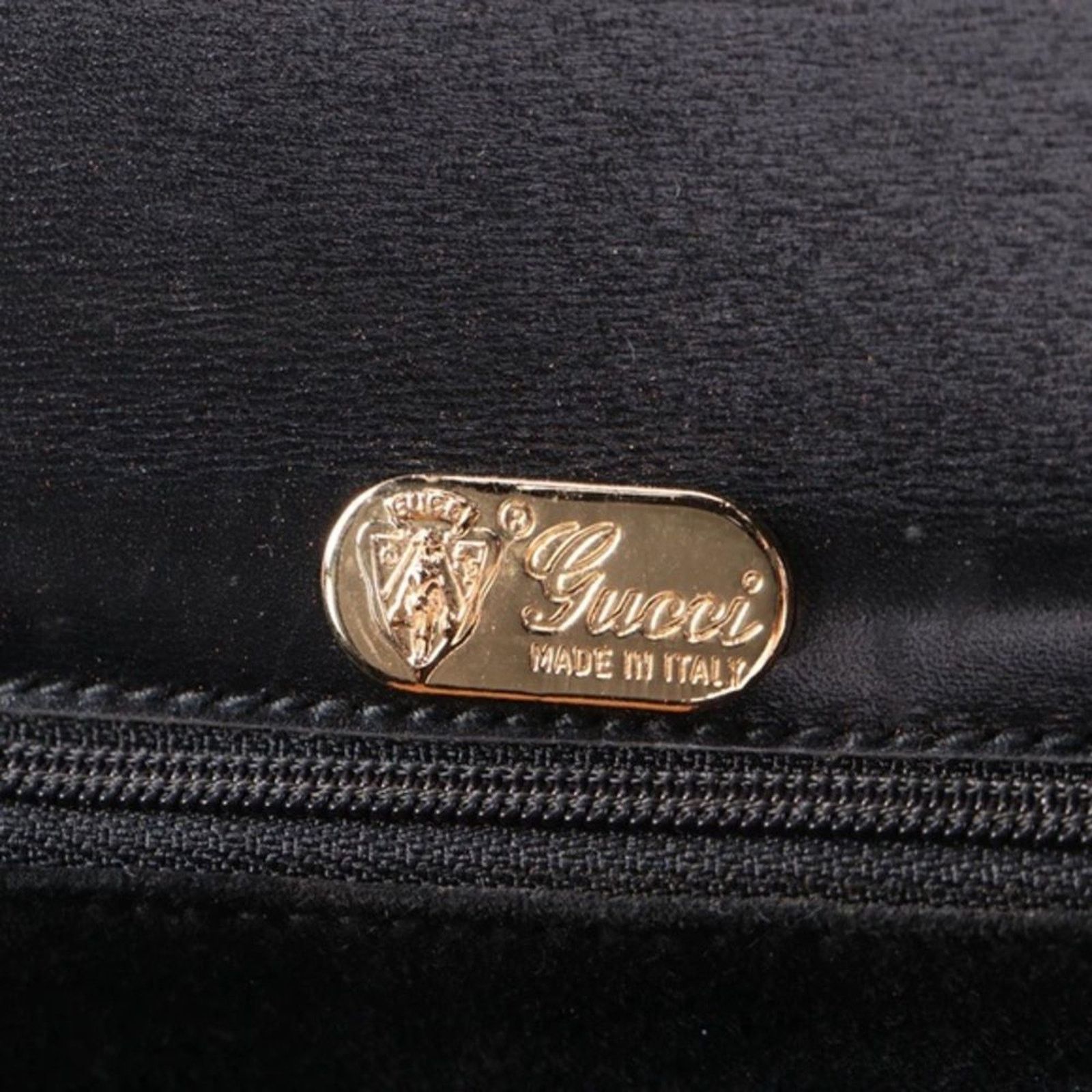 Gucci GUCCI Vintage Black Leather Clutch Convertible Crossbody Size ONE SIZE - 9 Thumbnail