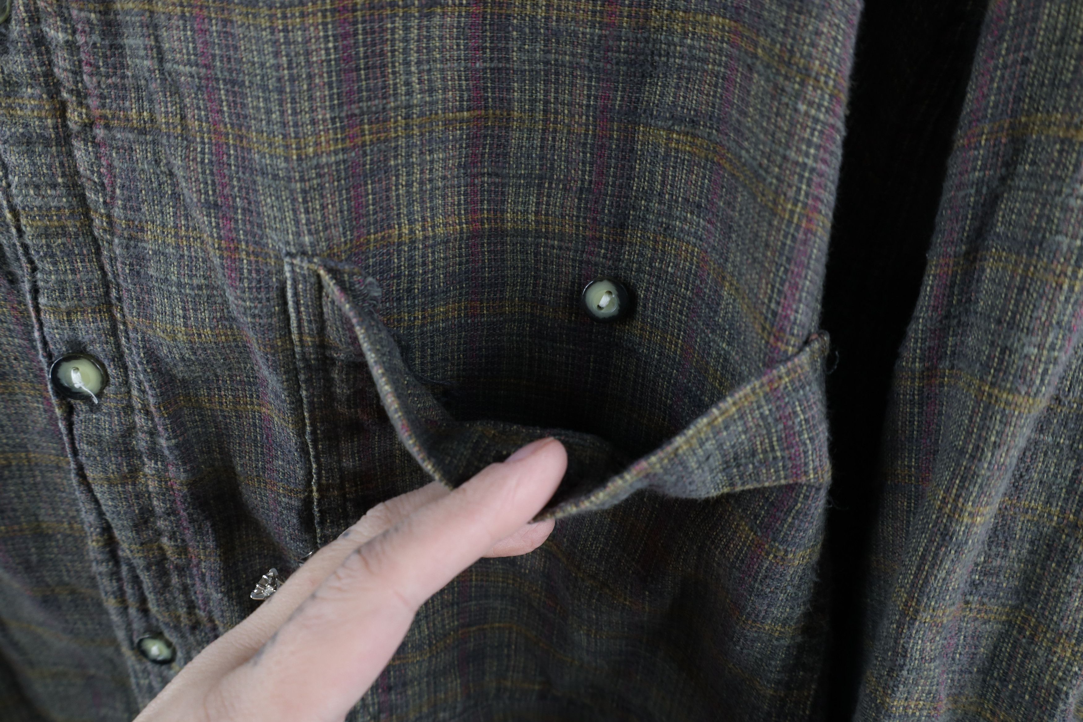 Vintage Vintage 90s Streetwear Madras Plaid Weave Button Down Shirt Size US XXL / EU 58 / 5 - 4 Thumbnail
