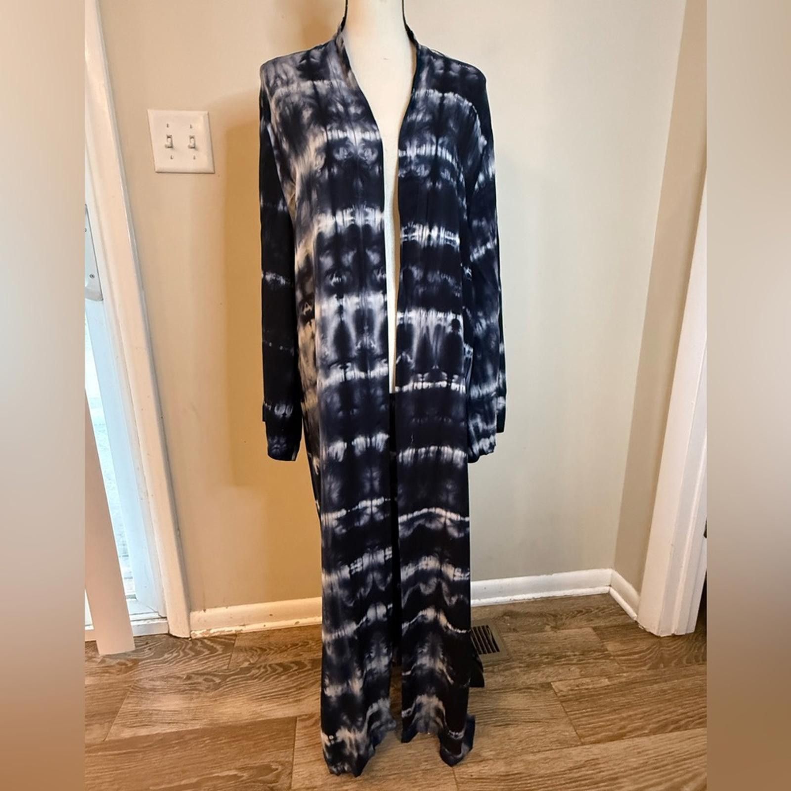 Other Audrey 3+1 tie dye longline cardigan coverup oversized SZ SM Size ONE SIZE - 1 Thumbnail