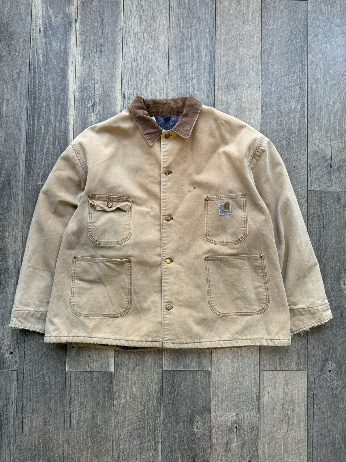 Carhartt Vintage 90s Carhartt Barn Jacket blanket lined XL Size US XL / EU 56 / 4 - 1 Thumbnail