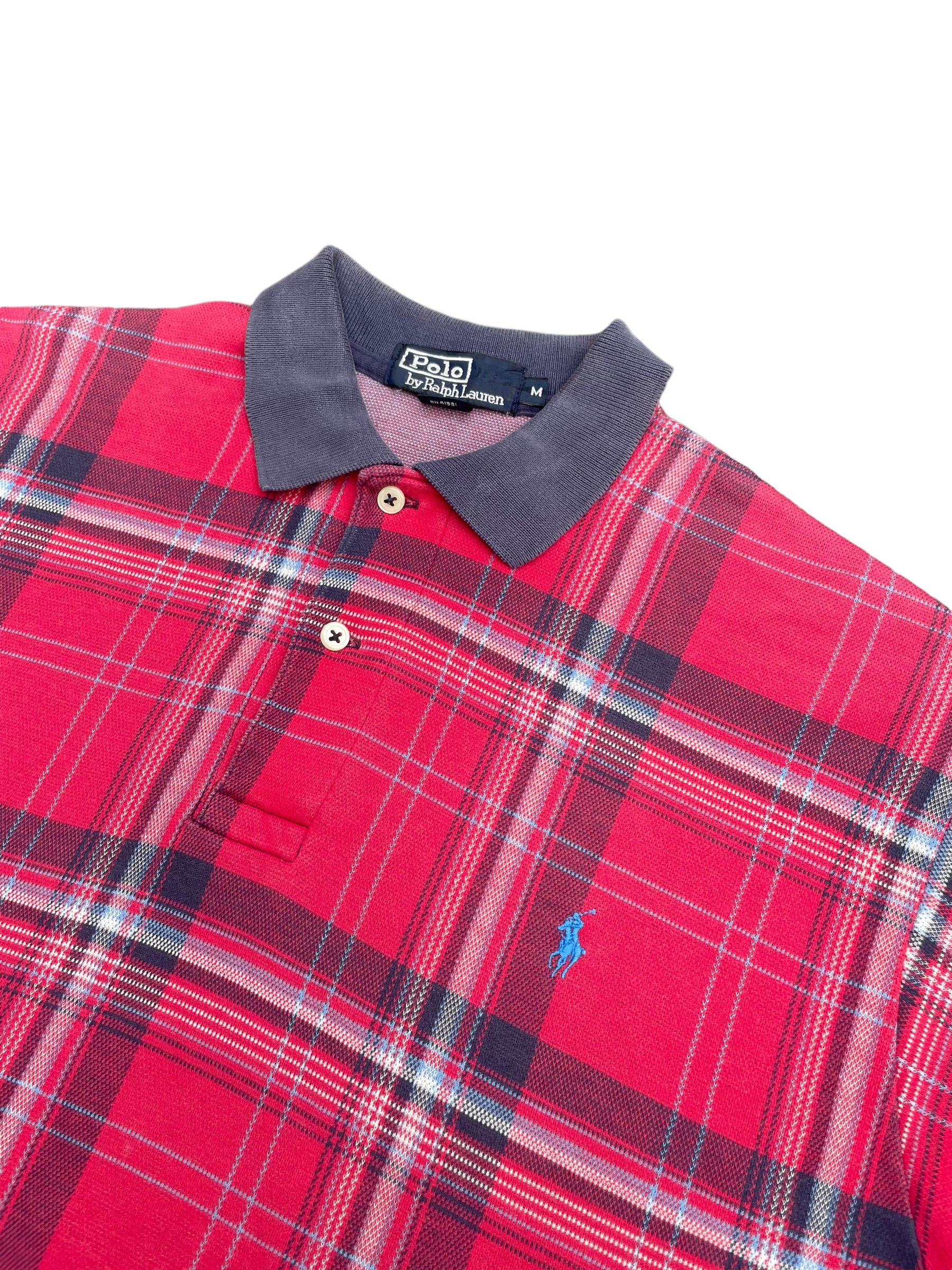 Designer × Polo Ralph Lauren Vintage Polo Ralph Lauren Checkere Polo tshirt Size US M / EU 48-50 / 2 - 3 Thumbnail