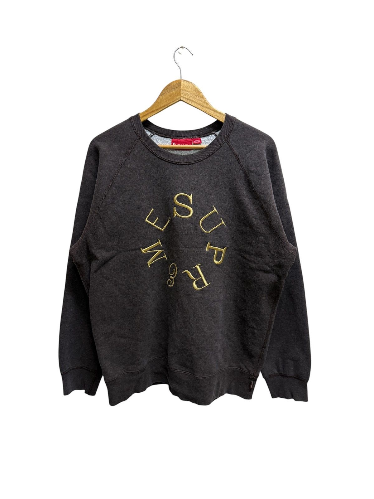 Supreme Supreme Circle Emroidery Logo Sweatshirt Size US XL / EU 56 / 4 - 1 Thumbnail