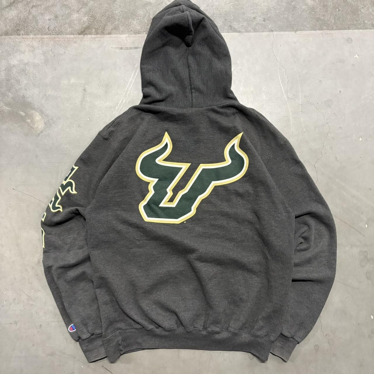 Champion Crazy Vintage Y2K/2000s University of south florida bulls Champion Collegiate Hoodie! Size US M / EU 48-50 / 2 - 3 Thumbnail