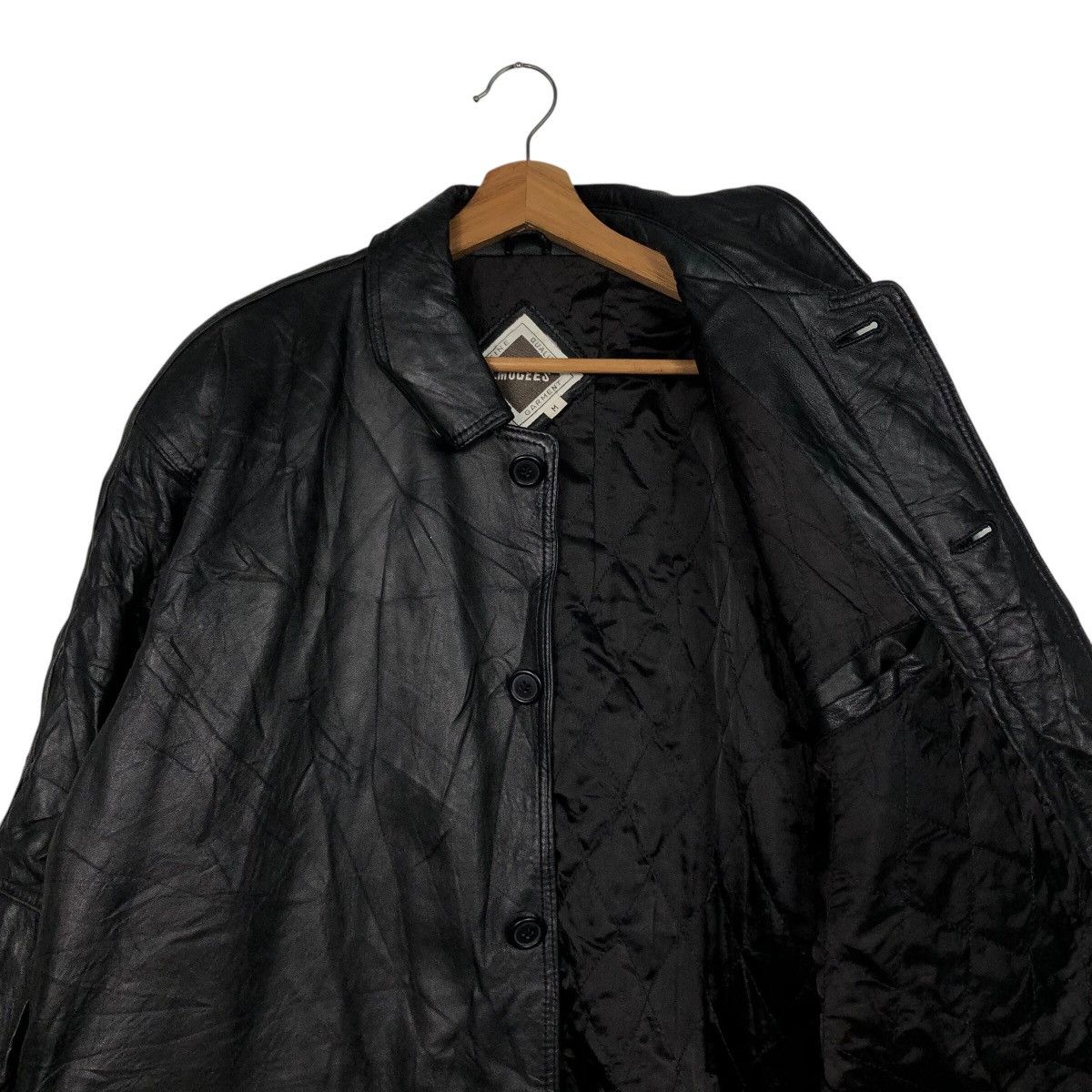 📌Vintage Biker Genuine Leather Jacket Lmogees Multi Pocket